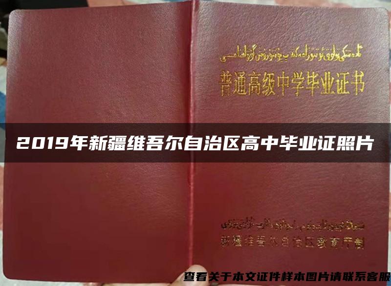 2019年新疆维吾尔自治区高中毕业证照片