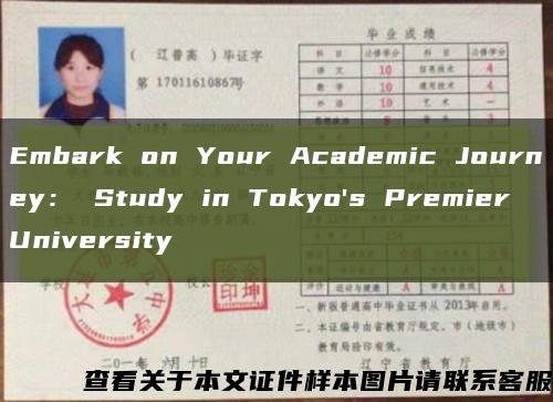 Embark on Your Academic Journey： Study in Tokyo's Premier University缩略图