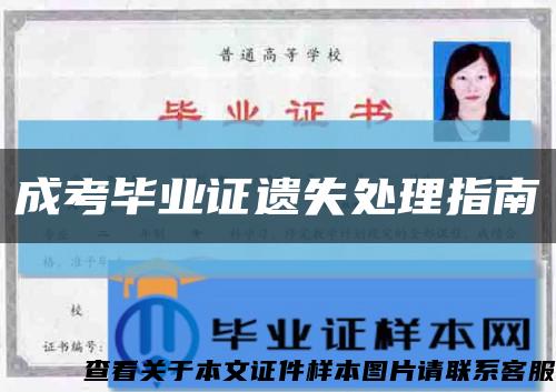 成考毕业证遗失处理指南缩略图