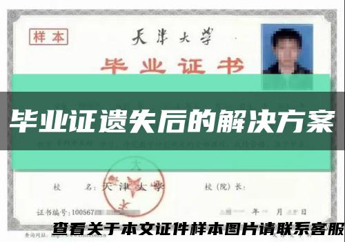 毕业证遗失后的解决方案缩略图