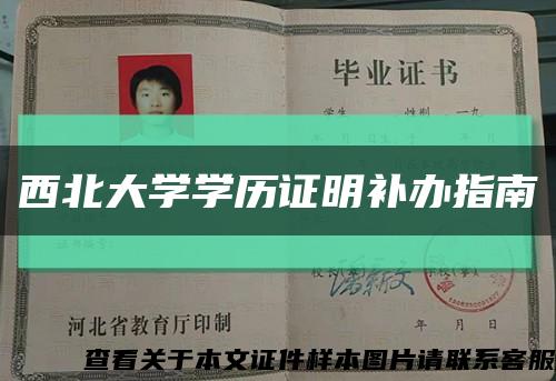 西北大学学历证明补办指南缩略图