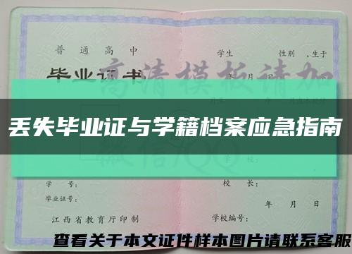 丢失毕业证与学籍档案应急指南缩略图