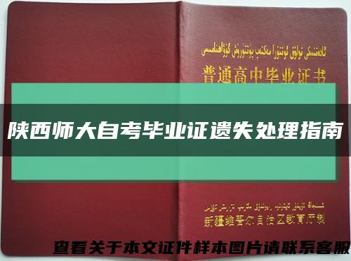 陕西师大自考毕业证遗失处理指南缩略图