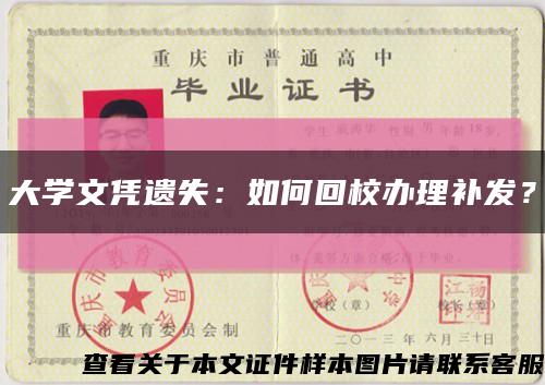 大学文凭遗失：如何回校办理补发？缩略图