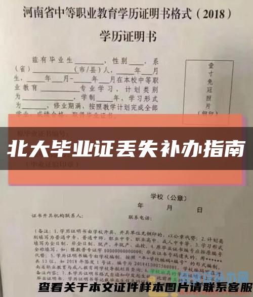 北大毕业证丢失补办指南缩略图