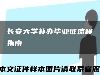 长安大学补办毕业证流程指南缩略图