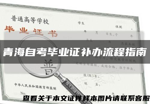 青海自考毕业证补办流程指南缩略图