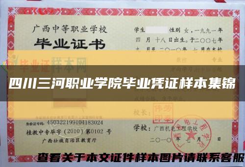 四川三河职业学院毕业凭证样本集锦缩略图