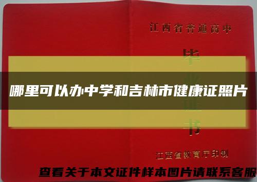 哪里可以办中学和吉林市健康证照片缩略图