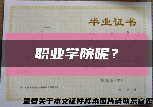 职业学院呢？缩略图