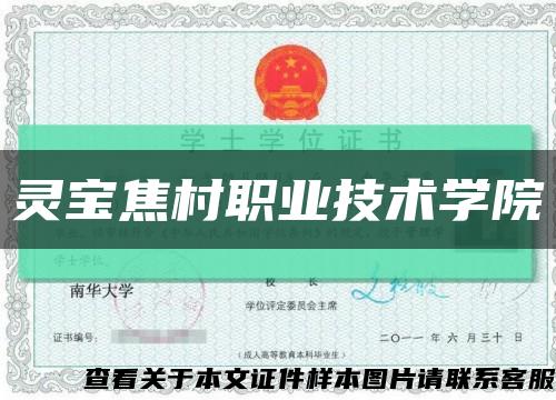 灵宝焦村职业技术学院缩略图