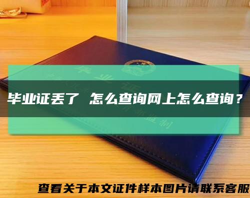 毕业证丢了 怎么查询网上怎么查询？缩略图