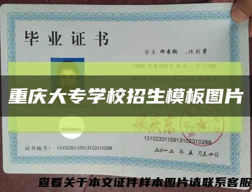 重庆大专学校招生模板图片缩略图