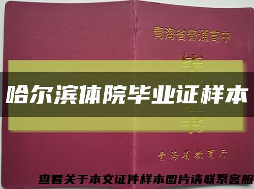 哈尔滨体院毕业证样本缩略图