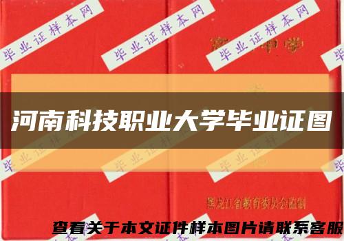 河南科技职业大学毕业证图缩略图