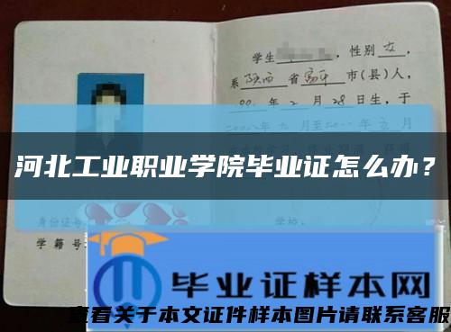 河北工业职业学院毕业证怎么办？缩略图