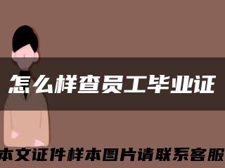 怎么样查员工毕业证缩略图