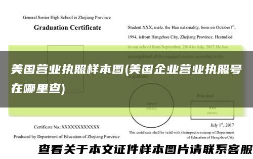 美国营业执照样本图(美国企业营业执照号在哪里查)缩略图