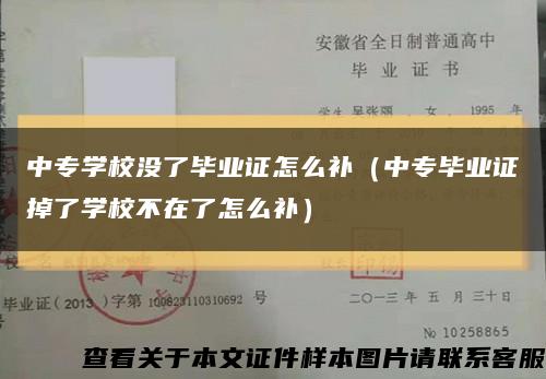 中专学校没了毕业证怎么补（中专毕业证掉了学校不在了怎么补）缩略图