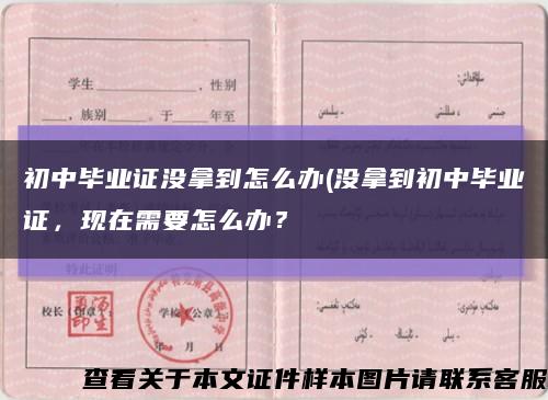 初中毕业证没拿到怎么办(没拿到初中毕业证，现在需要怎么办？缩略图