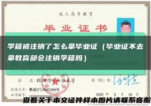 学籍被注销了怎么拿毕业证（毕业证不去拿教育部会注销学籍吗）缩略图