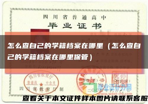 怎么查自己的学籍档案在哪里（怎么查自己的学籍档案在哪里保管）缩略图