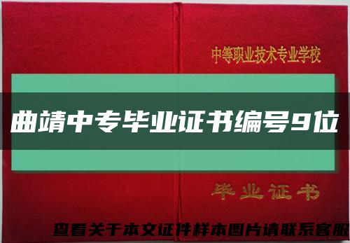 曲靖中专毕业证书编号9位缩略图