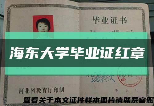 海东大学毕业证红章缩略图