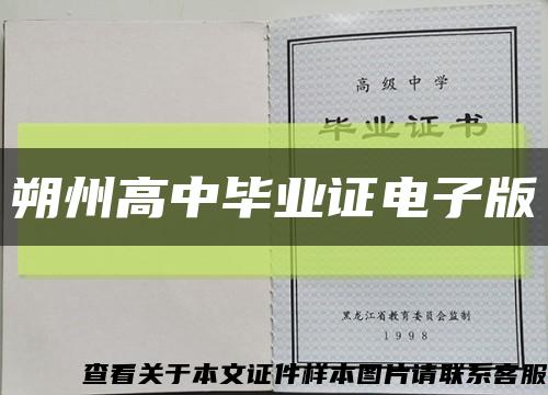 朔州高中毕业证电子版缩略图