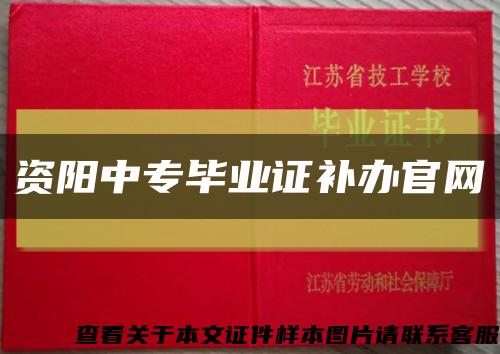 资阳中专毕业证补办官网缩略图