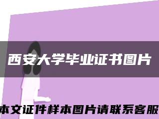 西安大学毕业证书图片缩略图