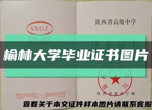 榆林大学毕业证书图片缩略图