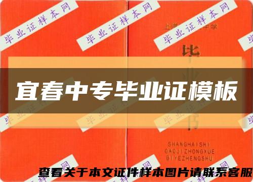 宜春中专毕业证模板缩略图