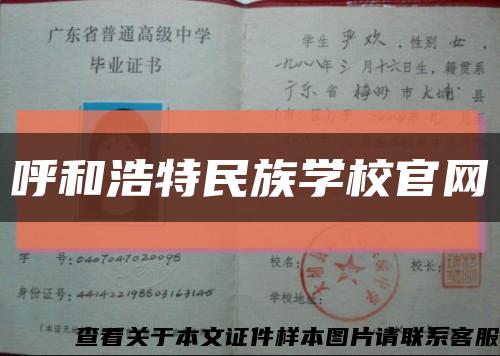 呼和浩特民族学校官网缩略图