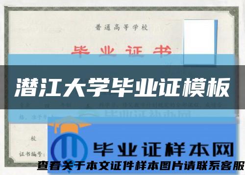 潜江大学毕业证模板缩略图