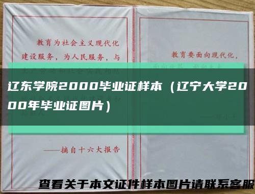 辽东学院2000毕业证样本（辽宁大学2000年毕业证图片）缩略图