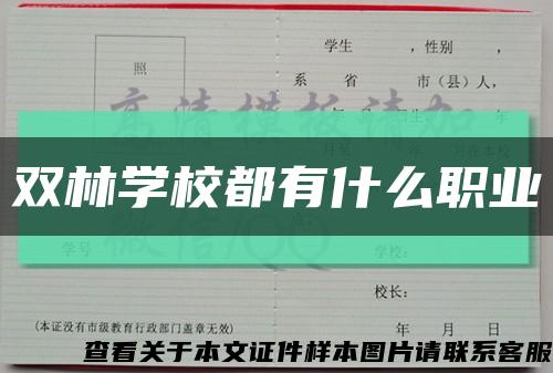 双林学校都有什么职业缩略图