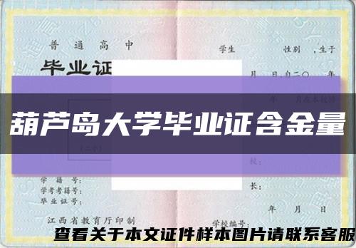 葫芦岛大学毕业证含金量缩略图