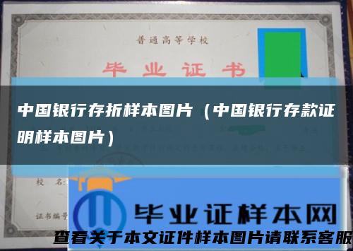 中国银行存折样本图片（中国银行存款证明样本图片）缩略图