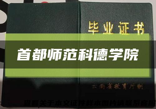 首都师范科德学院缩略图