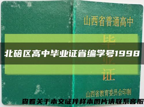 北碚区高中毕业证省编学号1998缩略图