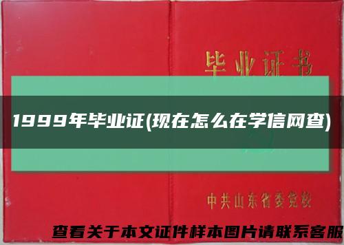 1999年毕业证(现在怎么在学信网查)缩略图