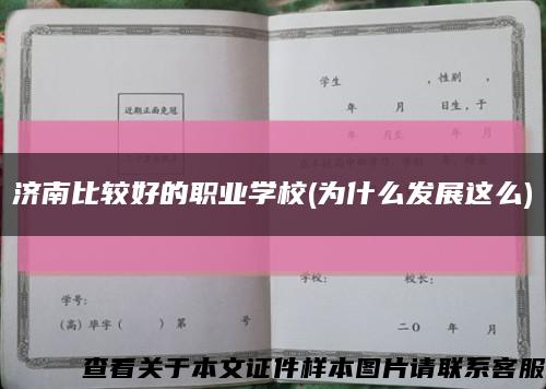 济南比较好的职业学校(为什么发展这么)缩略图