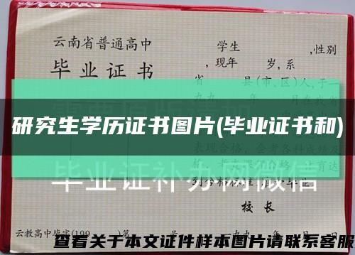 研究生学历证书图片(毕业证书和)缩略图