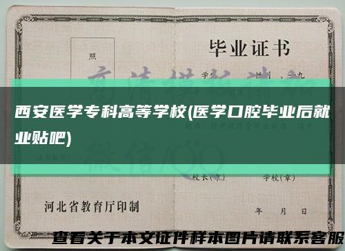 西安医学专科高等学校(医学口腔毕业后就业贴吧)缩略图