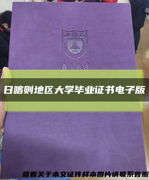 日喀则地区大学毕业证书电子版缩略图