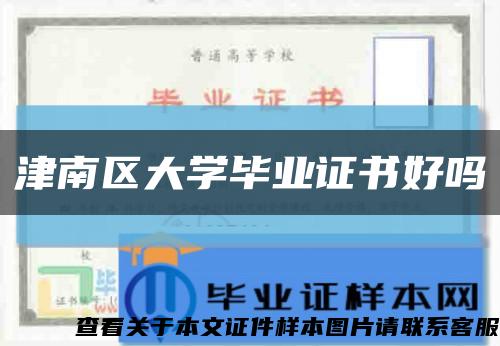 津南区大学毕业证书好吗缩略图