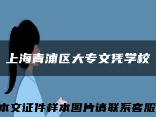 上海青浦区大专文凭学校缩略图