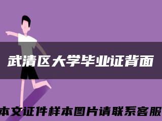 武清区大学毕业证背面缩略图