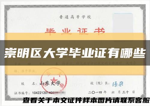 崇明区大学毕业证有哪些缩略图